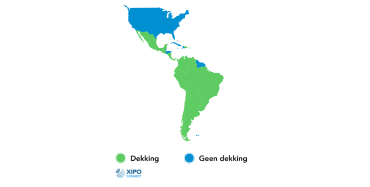 Netwerk en Dekking Zuid-Amerika