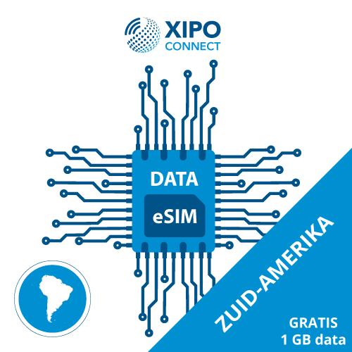 Data eSIM Zuid-Amerika