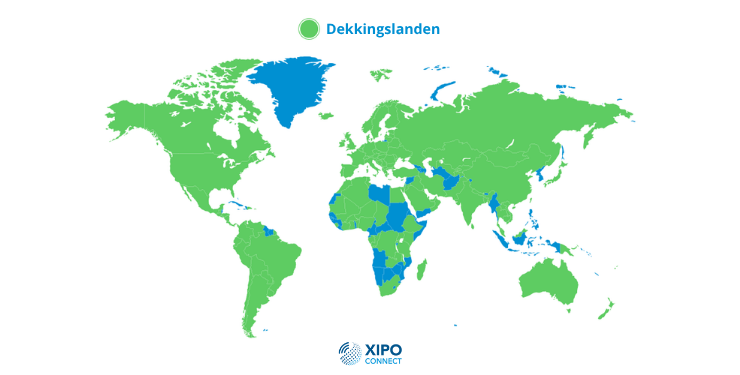 Dekkingslanden wereld